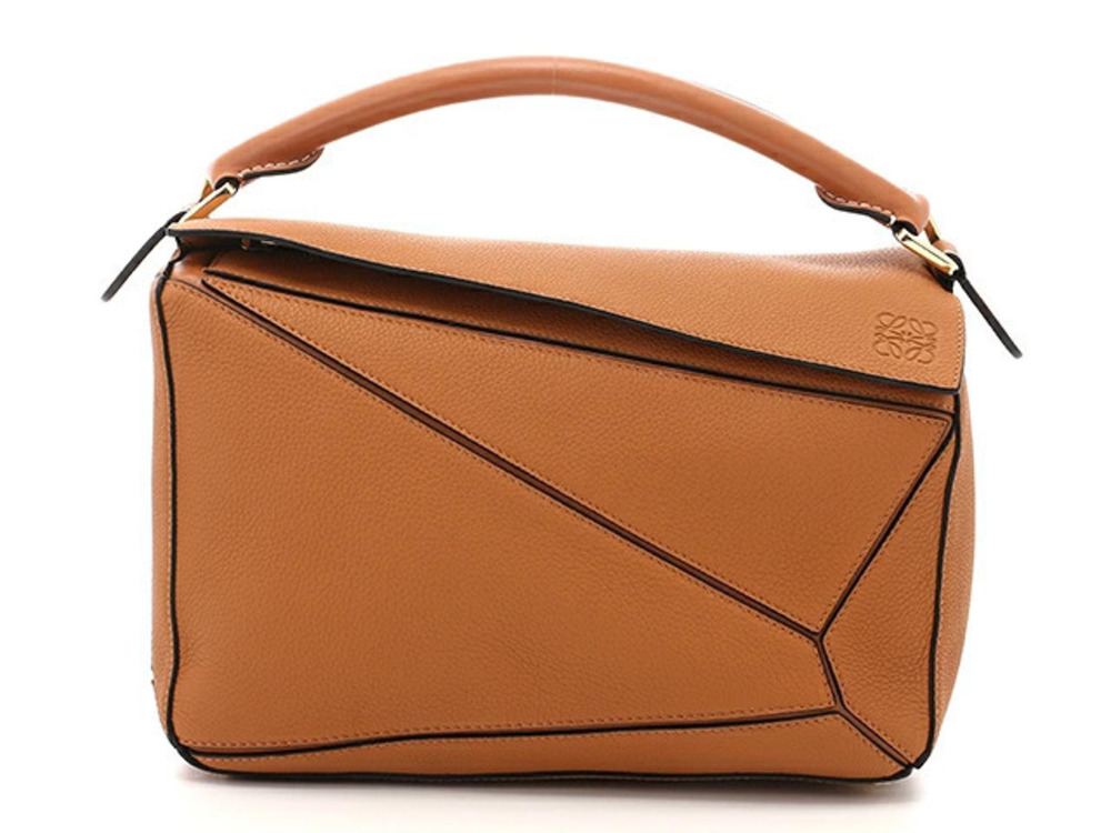 Loewe Puzzle Bag Embossed Caramel Tan
